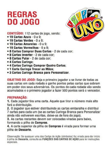 Kit Combo 3 Uno Jogo De Cartas Copag Original Baralho D Mesa